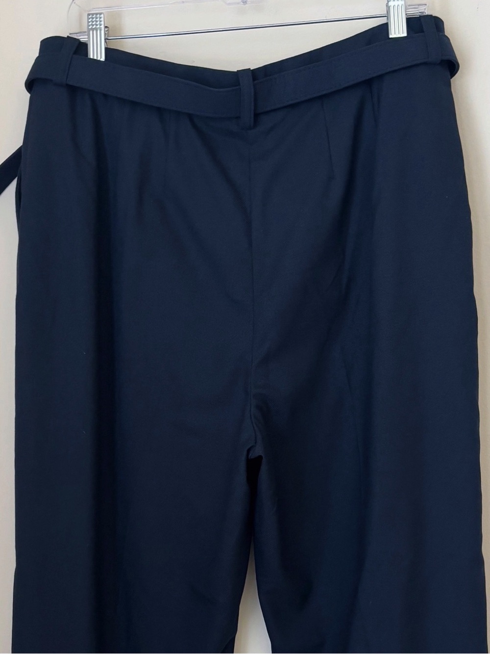 Reiss Navy Freja Tapered Belted Trousers Sz 12R NEW NWT - Picture 5 of 7